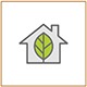 Eco friendly construction icon